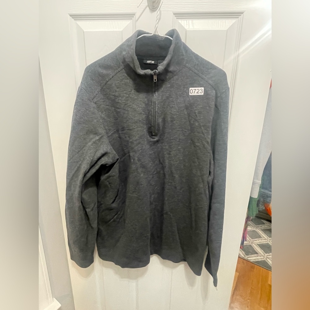 Apt 9 fleece pullover large men’s gray